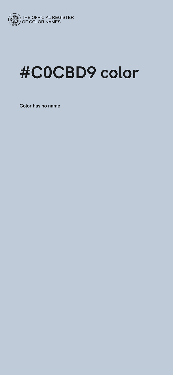 #C0CBD9 color image
