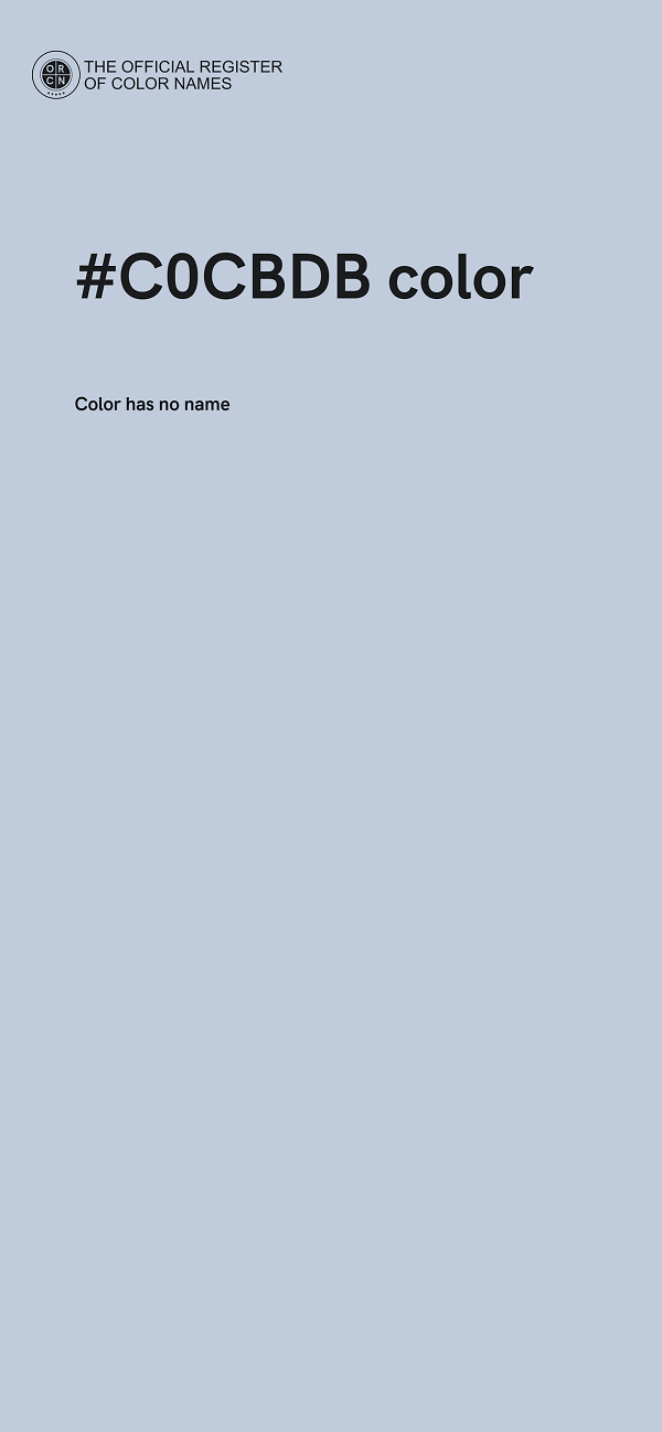 #C0CBDB color image