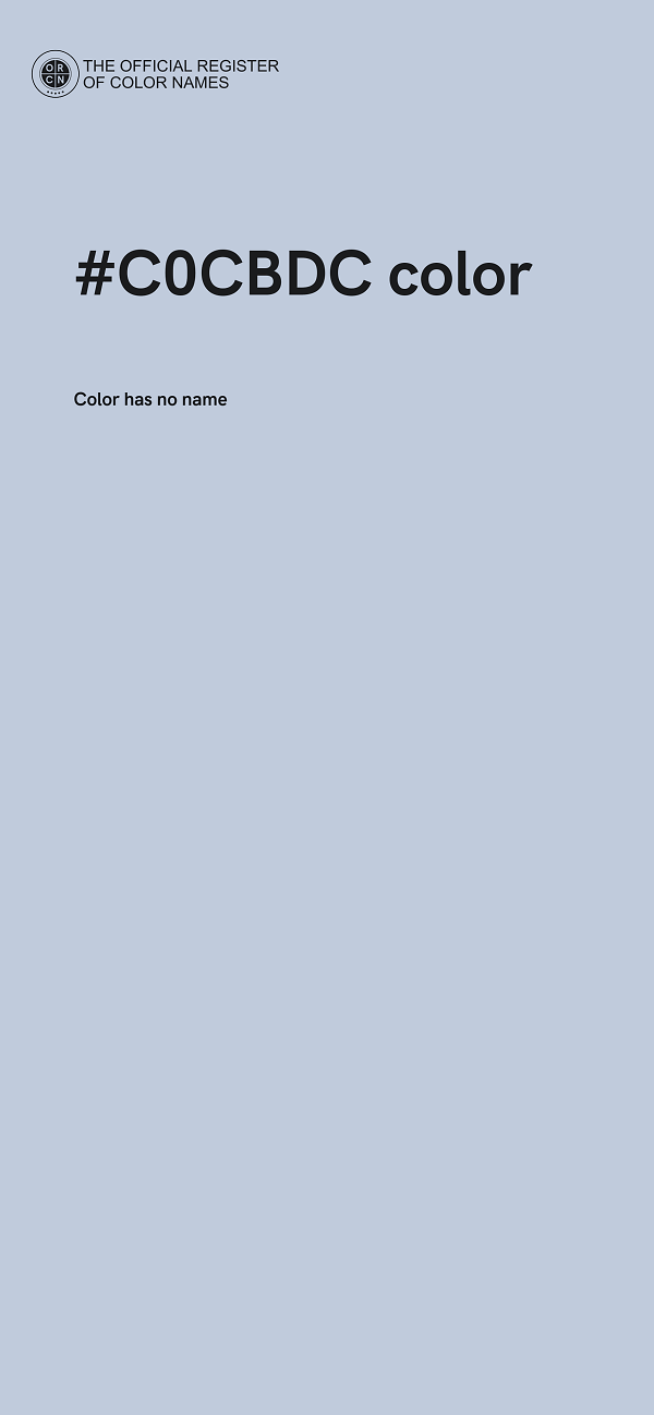 #C0CBDC color image
