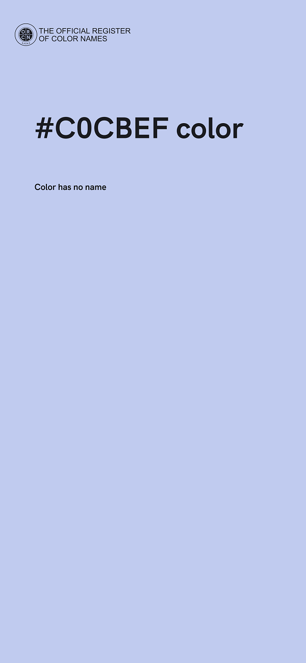 #C0CBEF color image