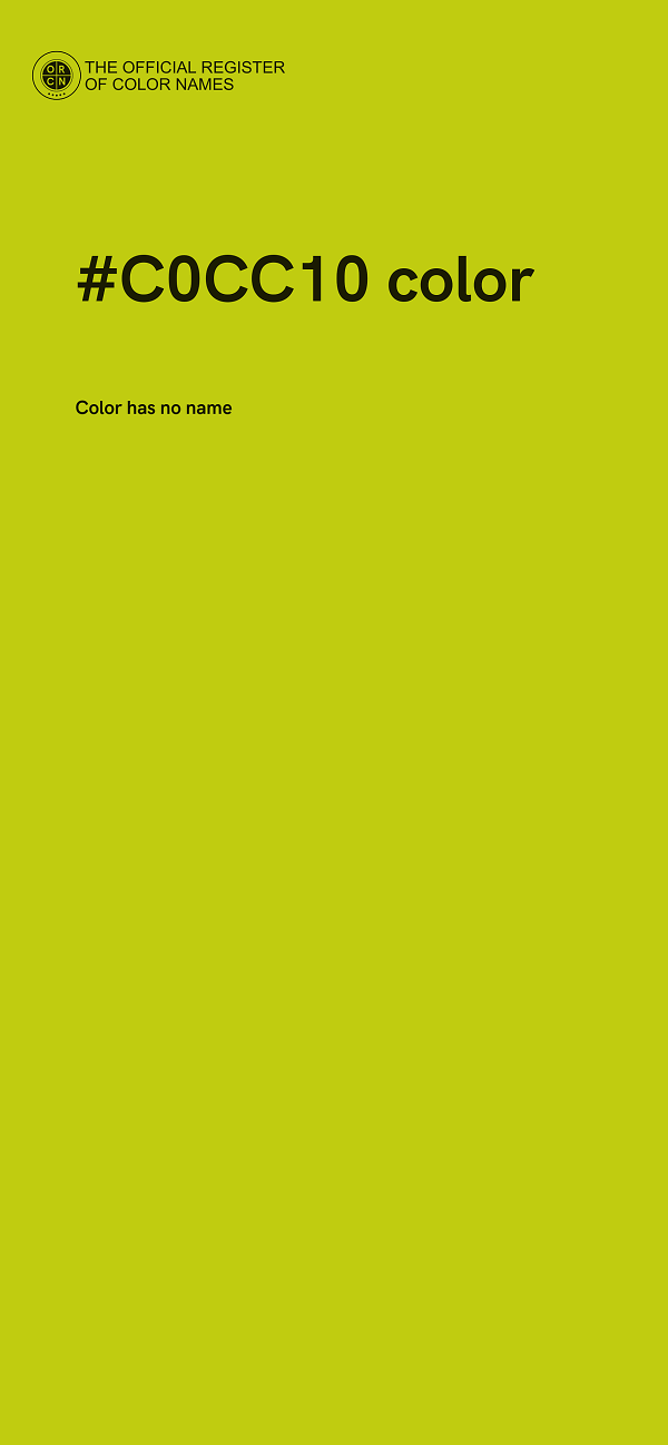 #C0CC10 color image