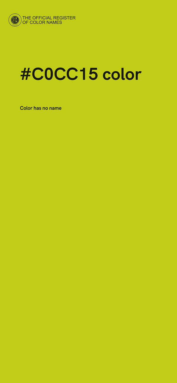 #C0CC15 color image