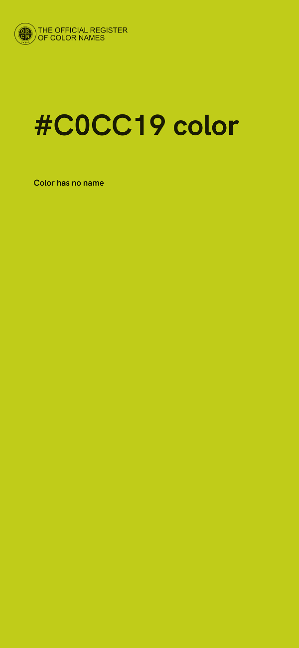 #C0CC19 color image