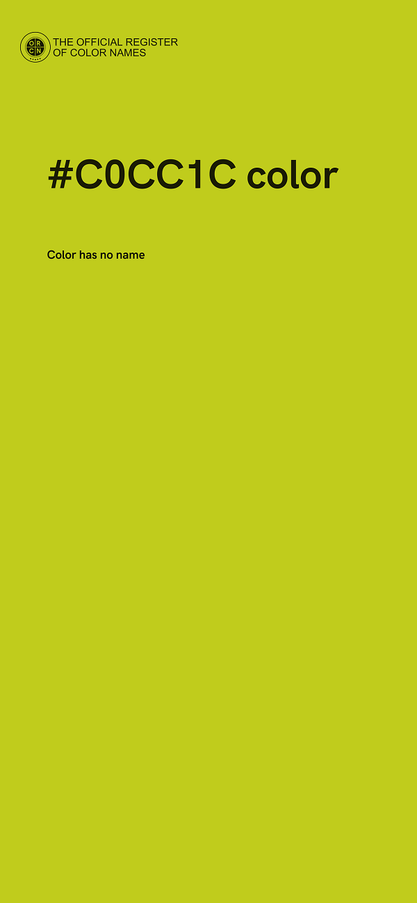 #C0CC1C color image