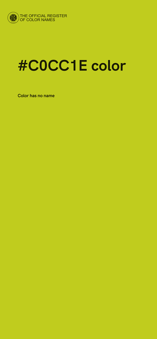 #C0CC1E color image