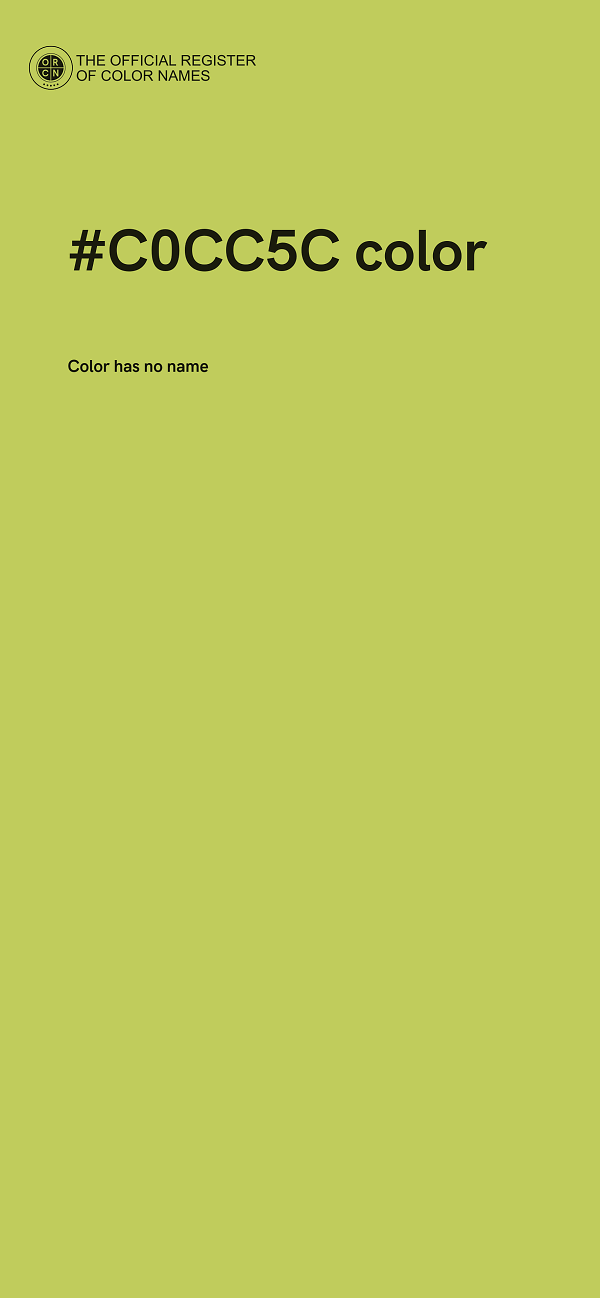 #C0CC5C color image
