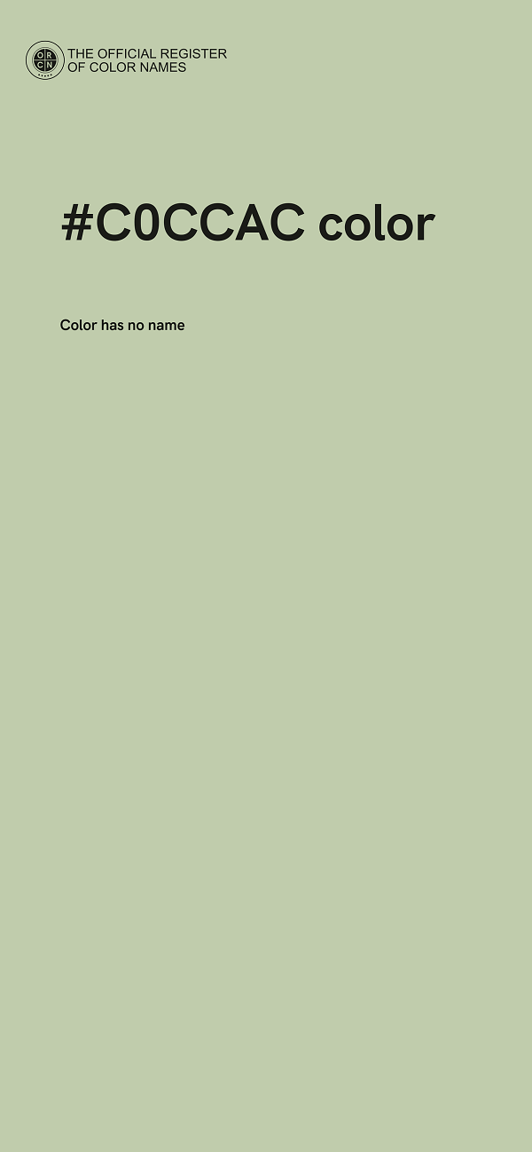 #C0CCAC color image