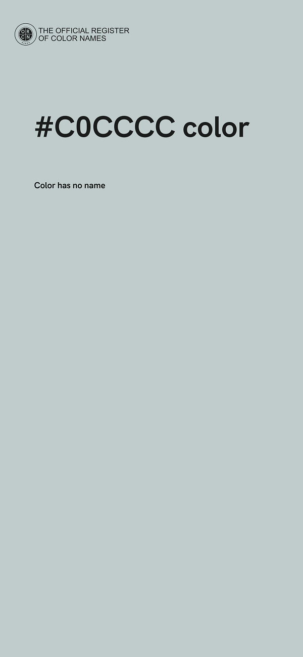 #C0CCCC color image