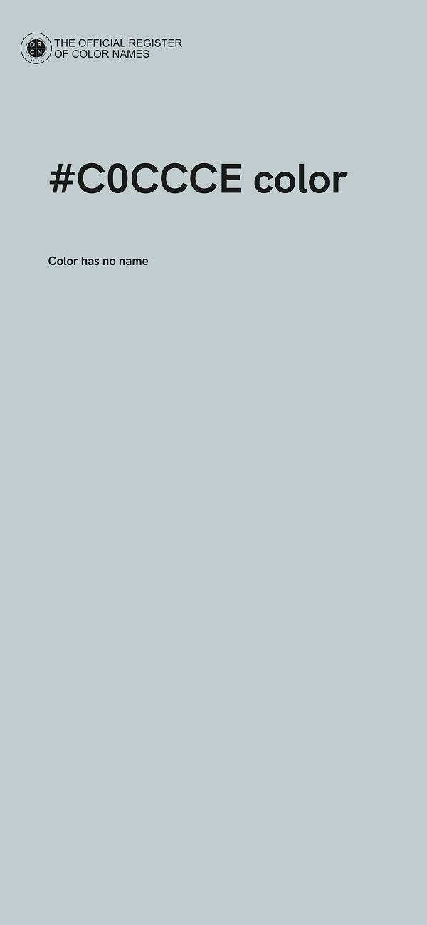 #C0CCCE color image