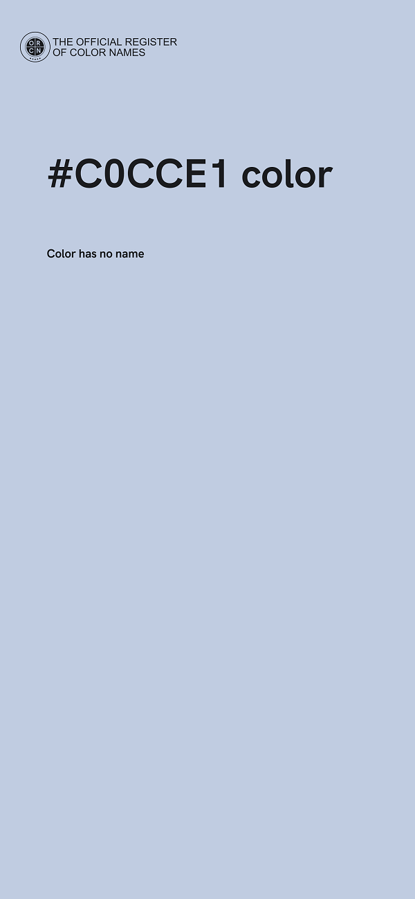 #C0CCE1 color image