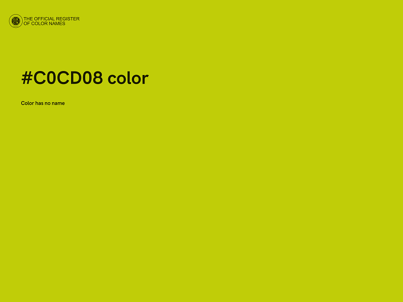 #C0CD08 color image