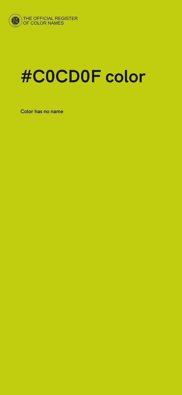 #C0CD0F color image