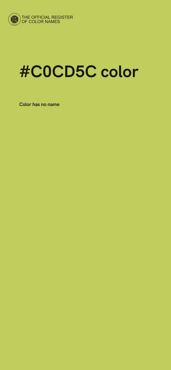 #C0CD5C color image