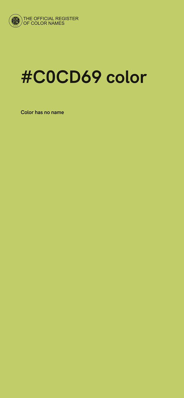 #C0CD69 color image
