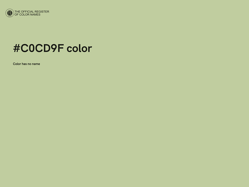 #C0CD9F color image