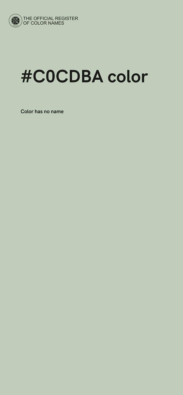 #C0CDBA color image