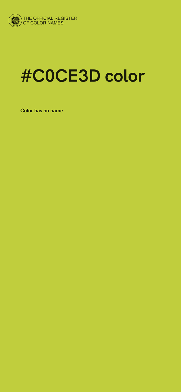 #C0CE3D color image
