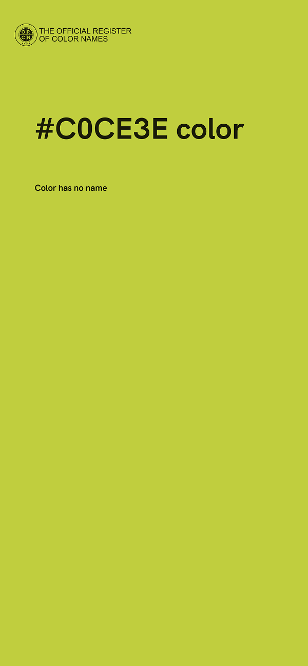 #C0CE3E color image