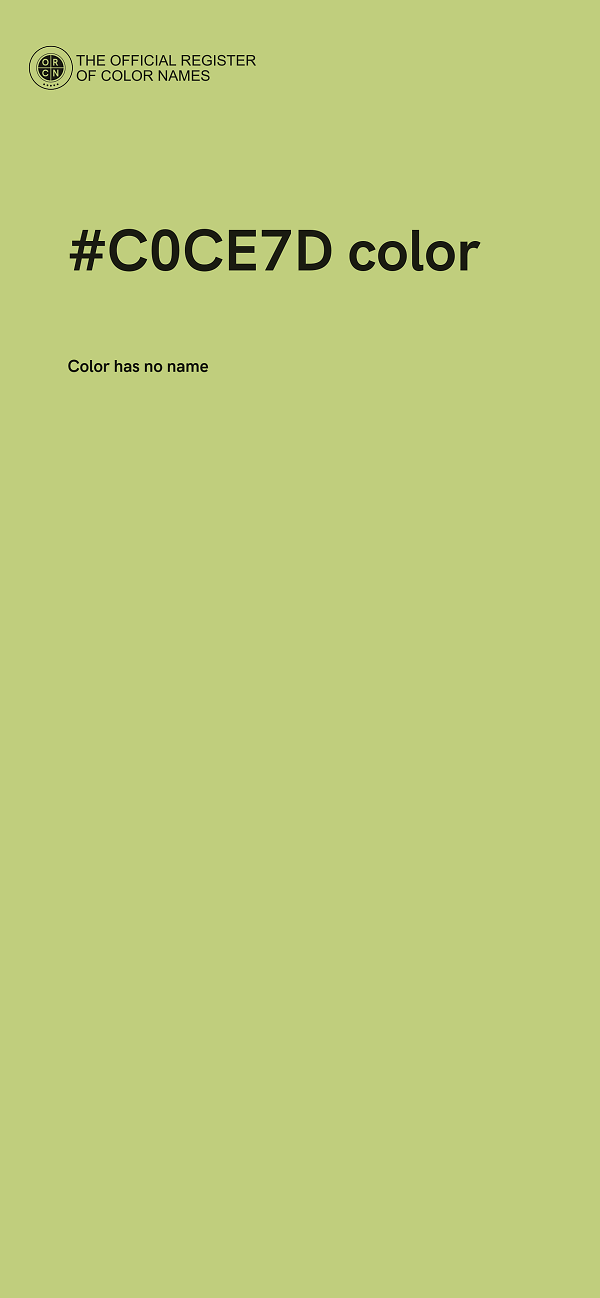 #C0CE7D color image