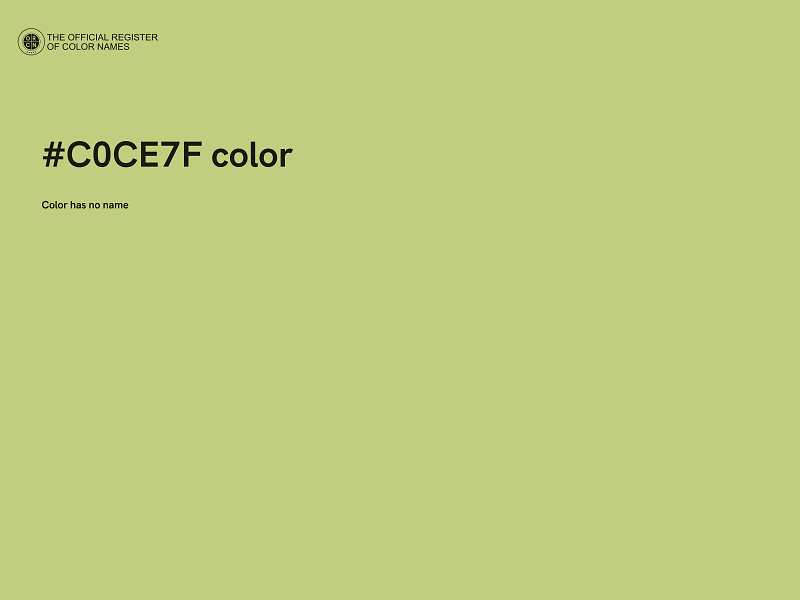 #C0CE7F color image