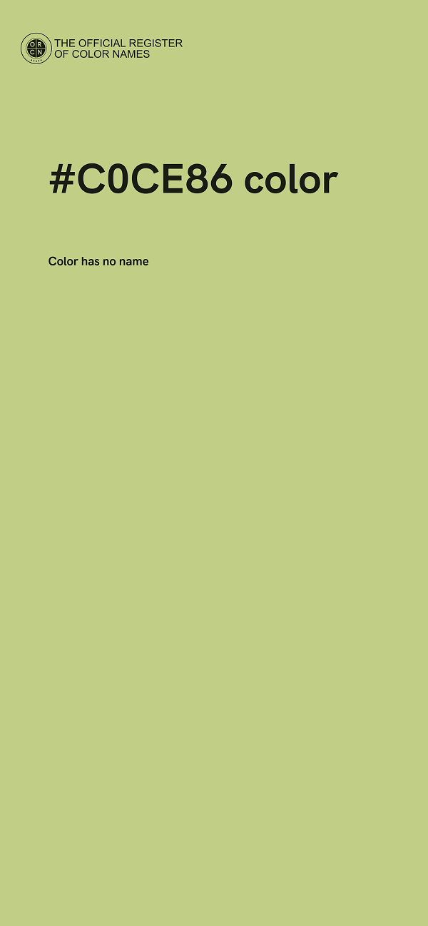 #C0CE86 color image