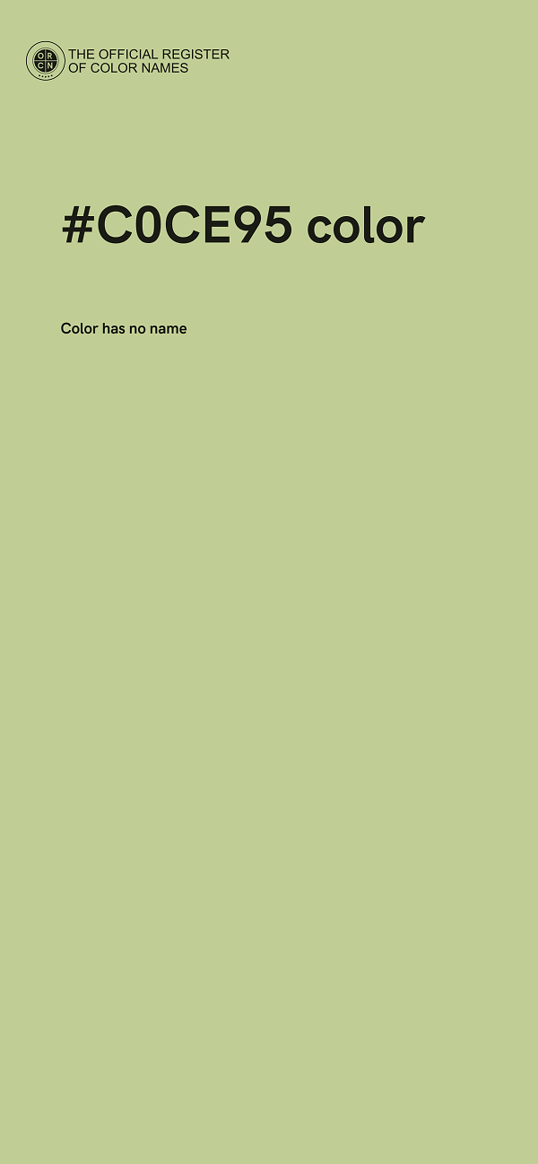#C0CE95 color image