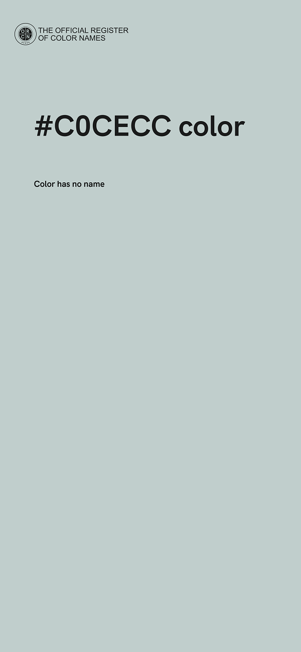#C0CECC color image
