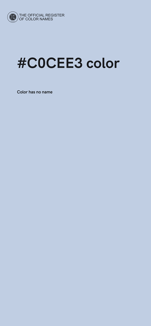 #C0CEE3 color image