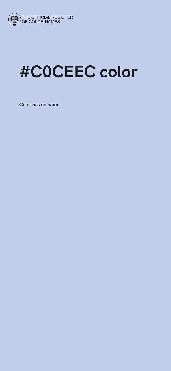 #C0CEEC color image