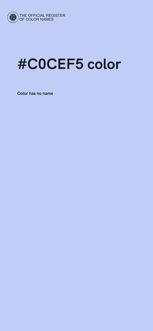 #C0CEF5 color image