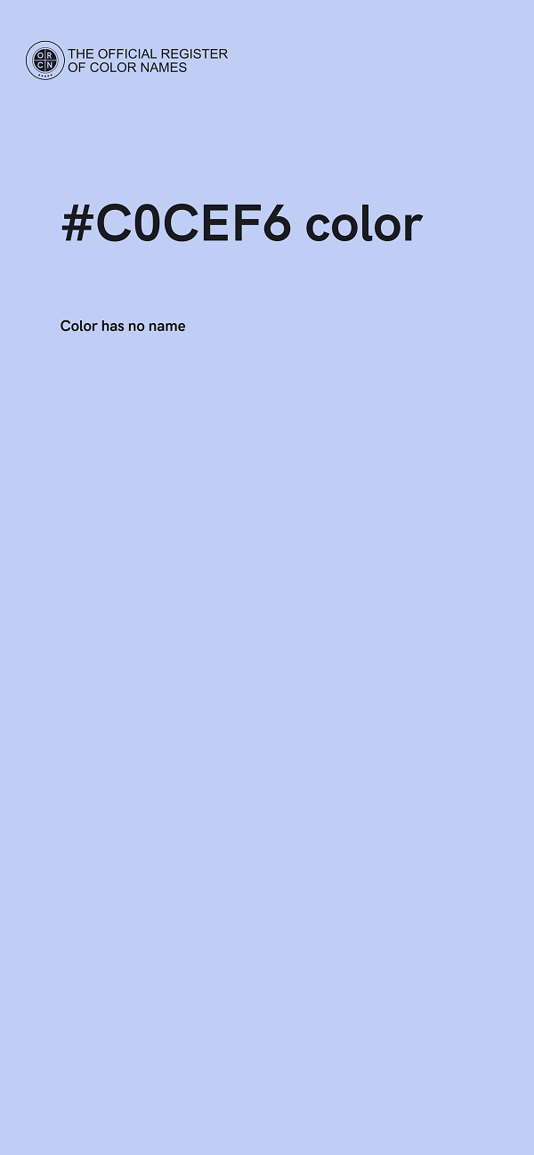 #C0CEF6 color image