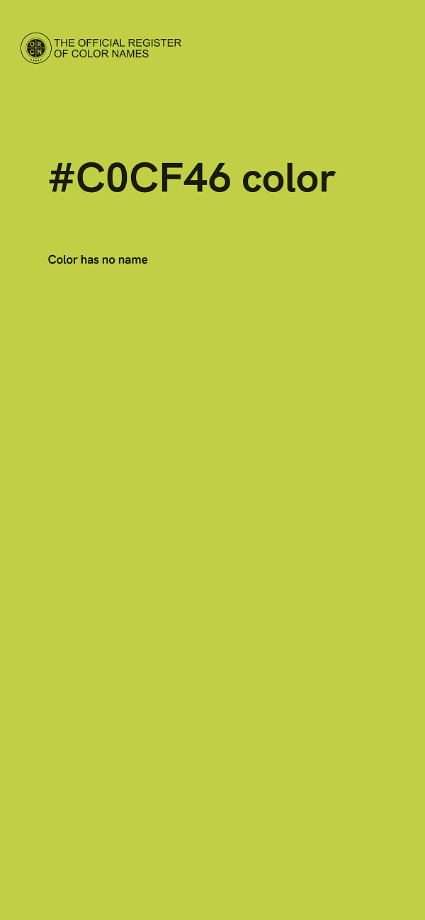 #C0CF46 color image