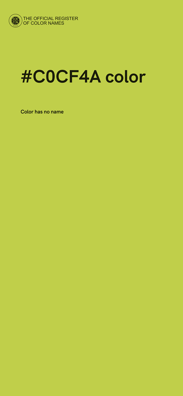 #C0CF4A color image