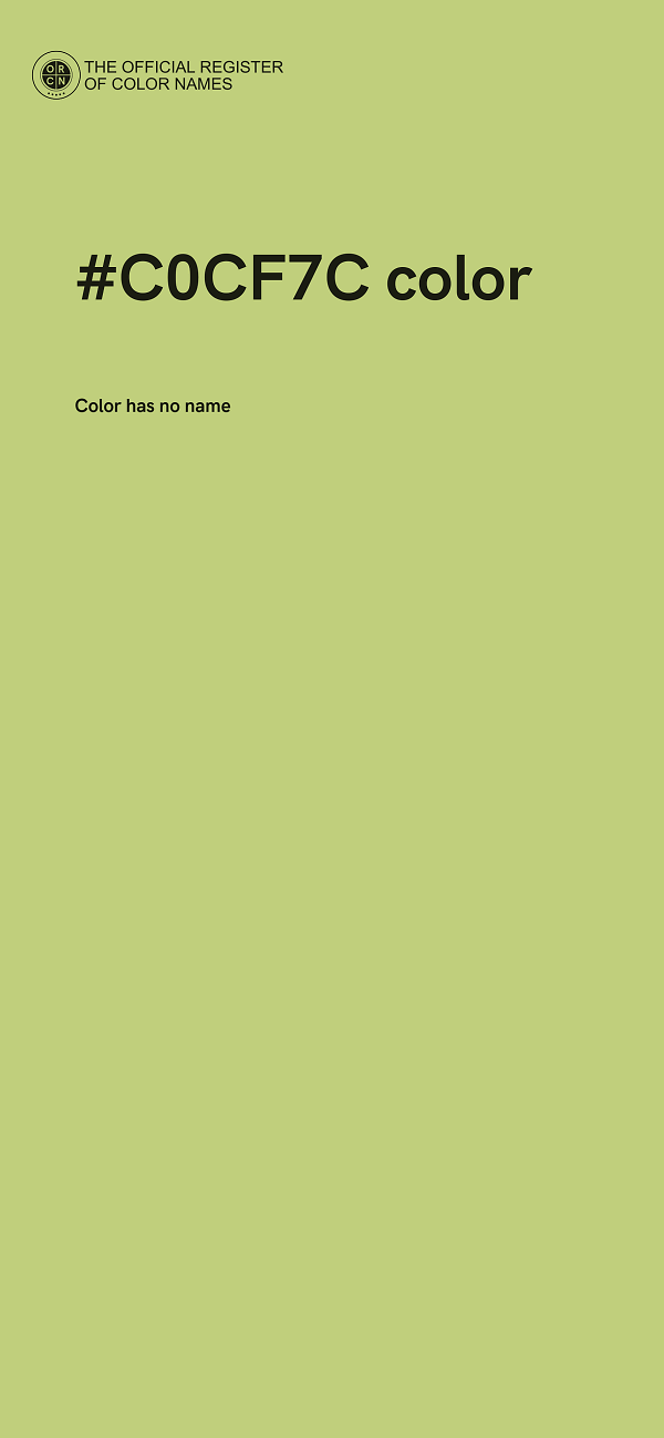#C0CF7C color image