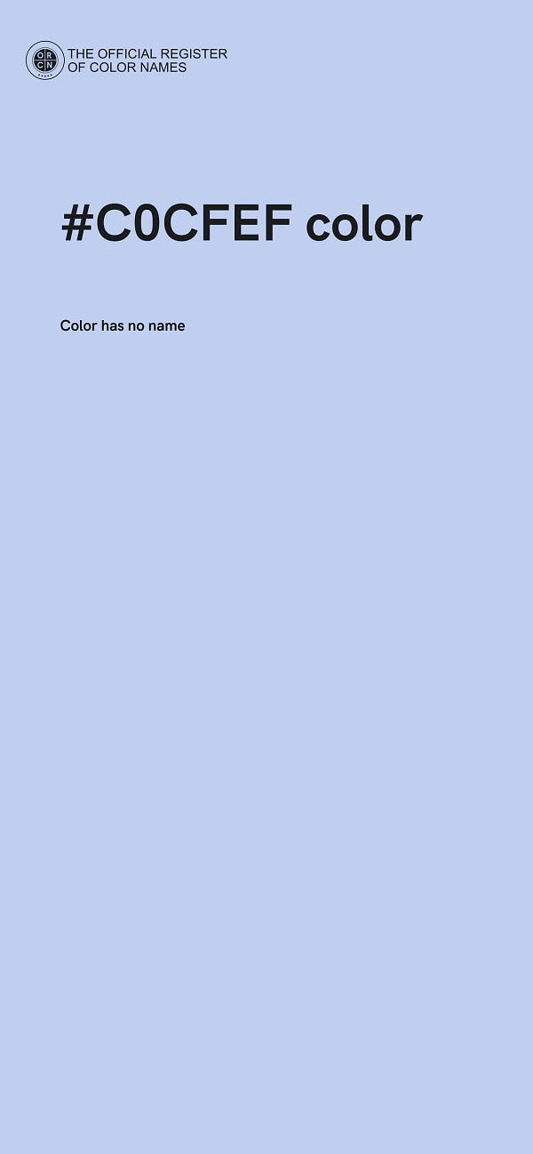#C0CFEF color image