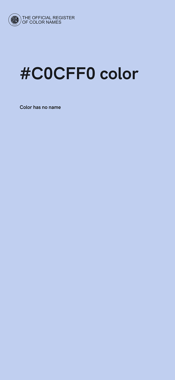 #C0CFF0 color image