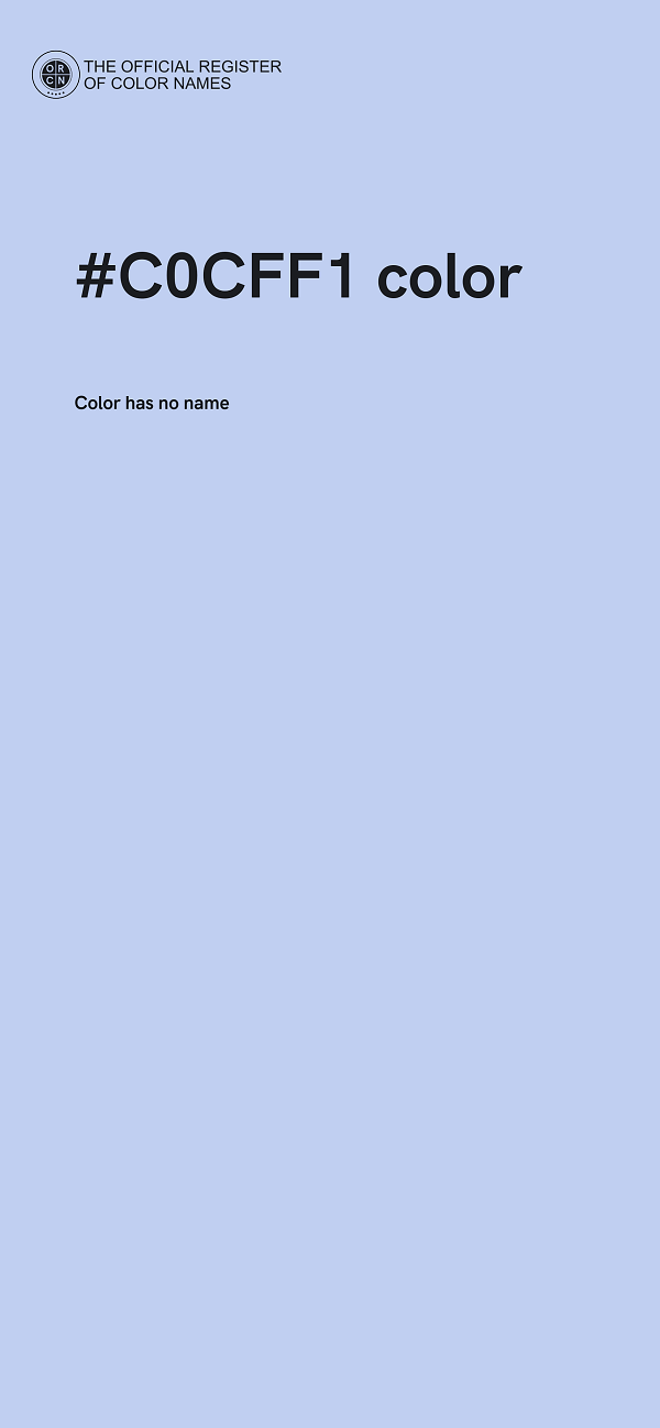 #C0CFF1 color image