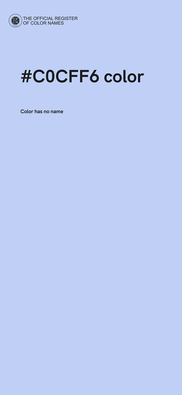 #C0CFF6 color image