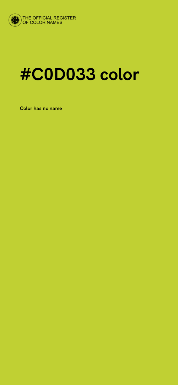 #C0D033 color image
