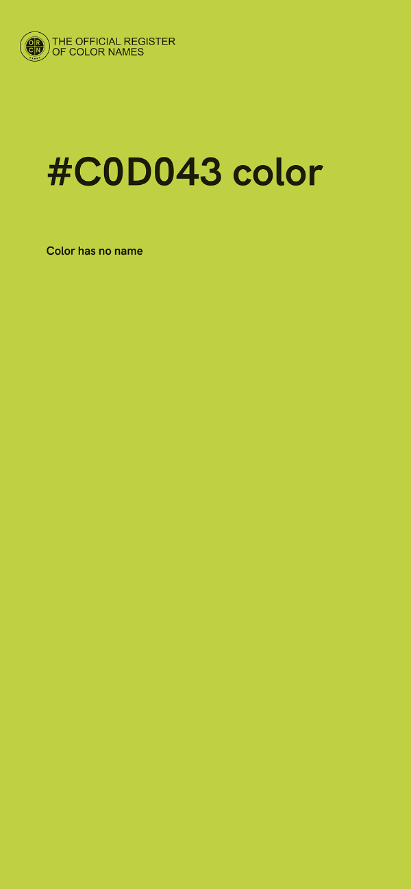 #C0D043 color image