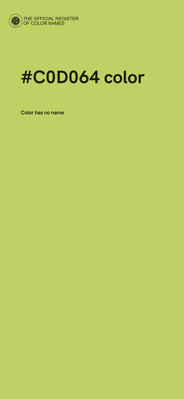 #C0D064 color image