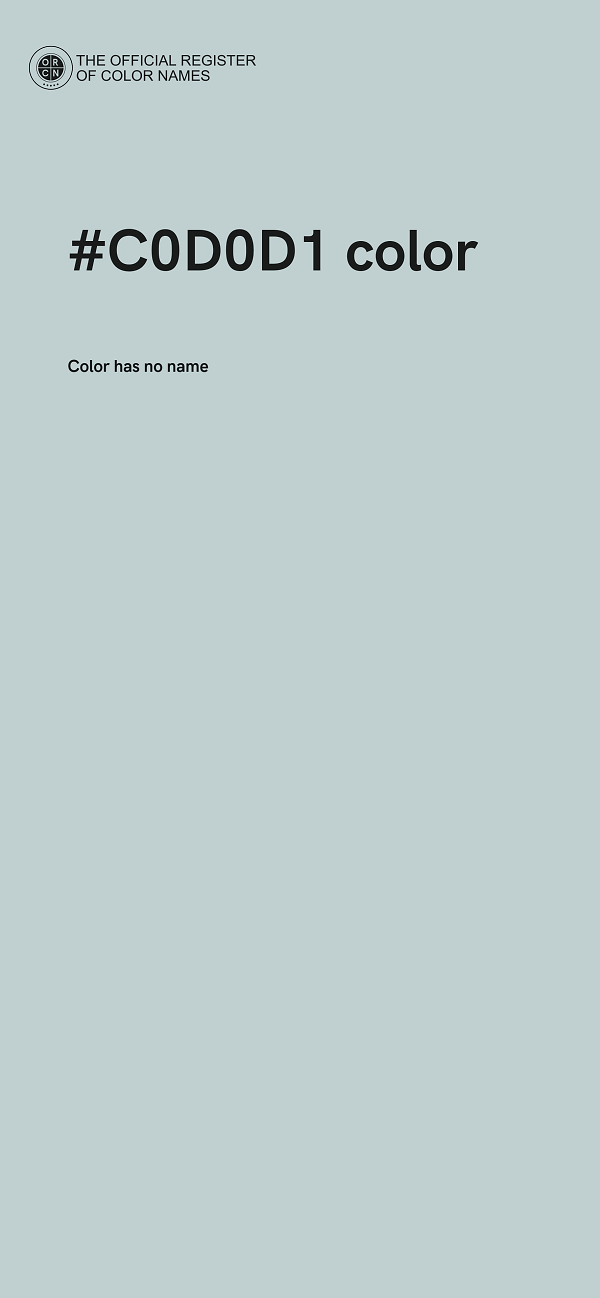 #C0D0D1 color image