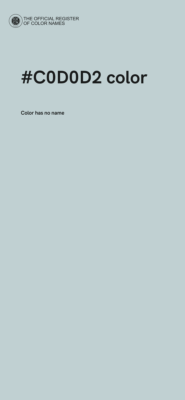 #C0D0D2 color image