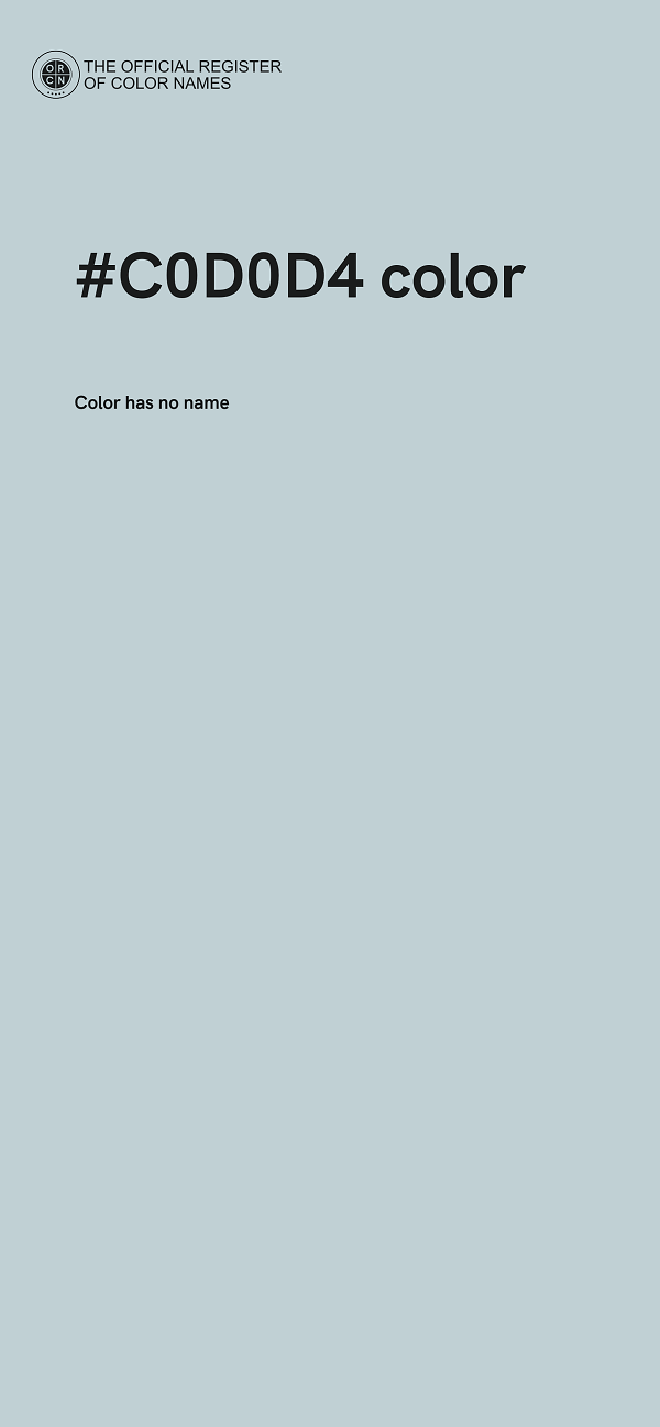 #C0D0D4 color image