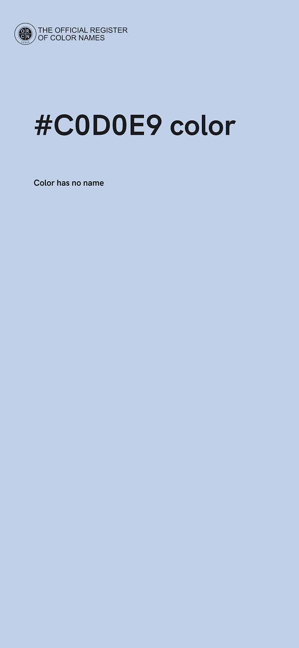 #C0D0E9 color image
