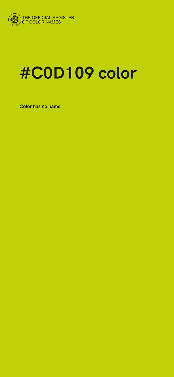 #C0D109 color image