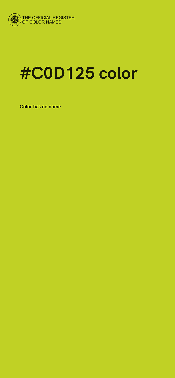 #C0D125 color image
