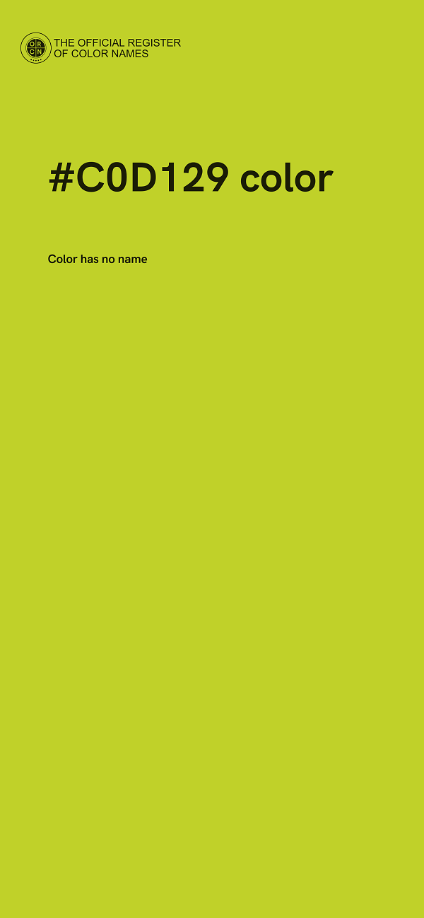 #C0D129 color image
