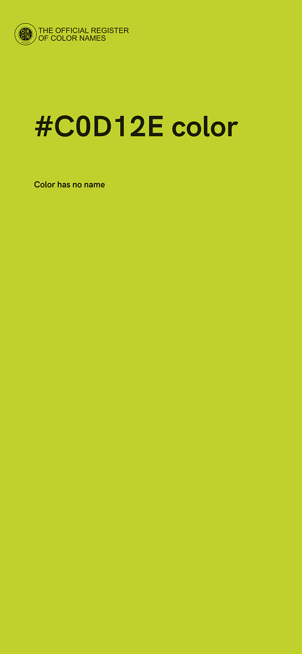#C0D12E color image