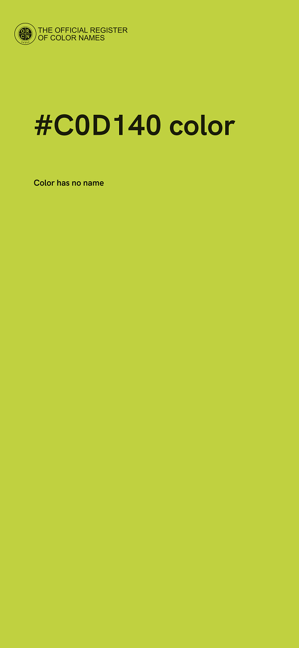 #C0D140 color image